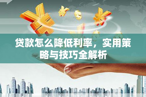 永顺贷款怎么降低利率，实用策略与技巧全解析