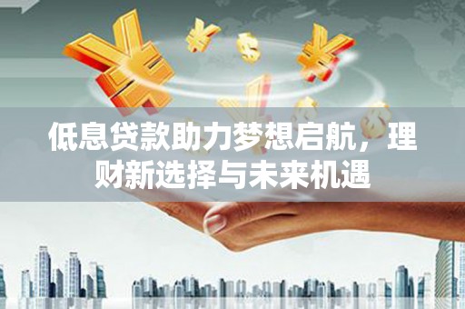 永顺低息贷款助力梦想启航，理财新选择与未来机遇